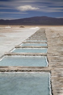 Salt extraction on the Salar Grande in the Jujuy province of Argentina