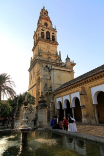 Cathedral belfry bell tower, Toree del Laminar, Great Mosque, Cordoba, Spain, Europe