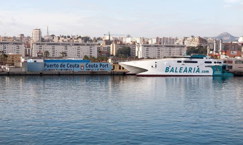 Port of Ceuta, Spanish territory in north Africa, Spain, Europe