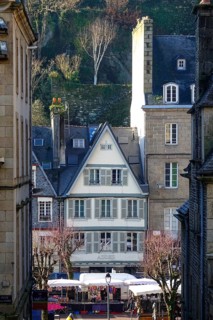 Place des Otages, Morlaix Montroulez, Department Finistere Penn Ar Bed, Region Bretagne Breizh,
