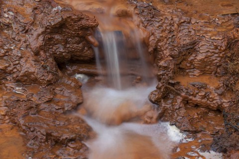 Paint Pots, iron-rich cold mineral springs in the Kootenay National Park, British Columbia, Canada,
