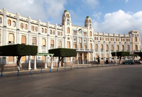 Palacio de la Asamblea architect Enrique Nieto, Plaza de Espana, Melilla, Spain, north Africa,