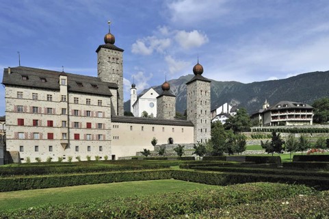The Stockalper Palace, Stockalperpalast, castle at Brig, Brig-Glis in the Swiss Alps, Valais,