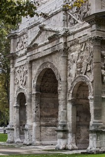 Roman Triumphal Arch of Orange, Arc de triomphe d'Orange, Provence-Alpes-Cote d'Azur, Vaucluse,