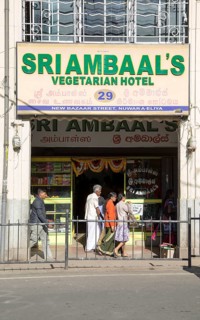 Vegetarian hotel restaurant, Nuwara Eliya, Sri Lanka, Asia