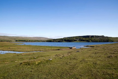 Malham Tarn lake, Yorkshire Dales national park, England, UK