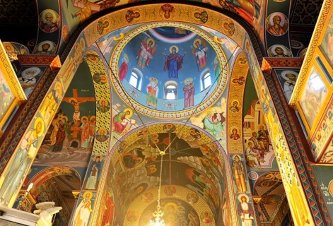Hagia Trias Church in Agios Nikolaos (Aghios Nikolaos), Crete, Greece, Europe