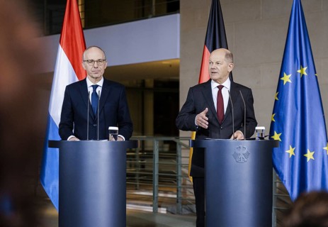 Federal Chancellor Olaf Scholz (SPD) and Luc Frieden, Prime Minister of the Grand Duchy of