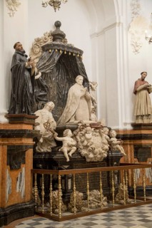 Monument to Cardinal Salazar in the Chapel of Saint Teresa, sculpture in the cathedral church,