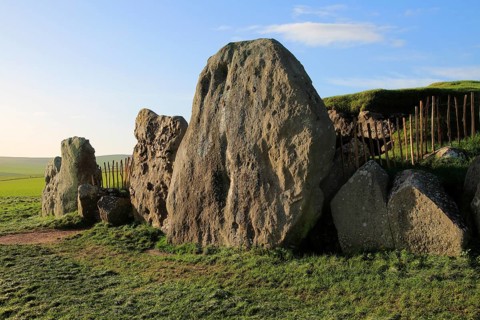 West Kennet neolithic long barrow, Wiltshire, England, UK