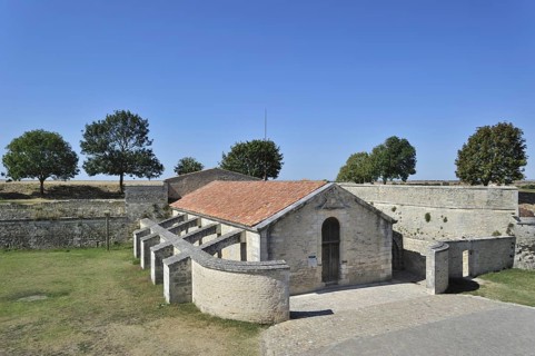 The Saint-Luc gunpowder magazine, poudriere with flying-buttresses at Brouage, Hiers-Brouage,