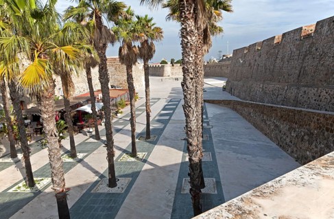 Muralla Real historic fortress Ceuta, Spanish territory in north Africa, Spain, Europe