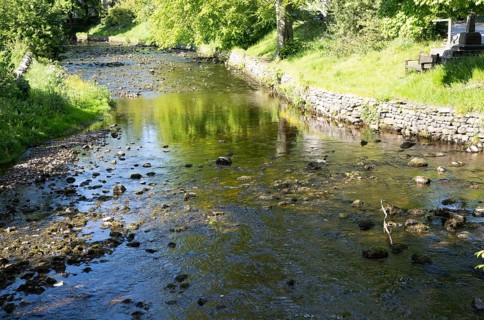 Clapham Beck stream, Clapham village, Yorkshire Dales national park, England, UK