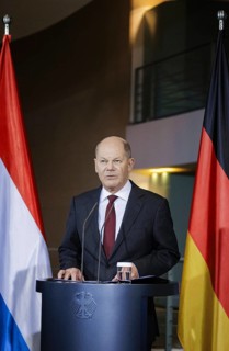 Federal Chancellor Olaf Scholz (SPD) and Luc Frieden, Prime Minister of the Grand Duchy of