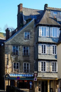 Old house in Rue Ange de Guernisac, Morlaix Montroulez, Finistere Penn Ar Bed department, Brittany