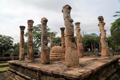 The Lotus Mandapa building, The Quadrangle, UNESCO World Heritage Site, the ancient city of