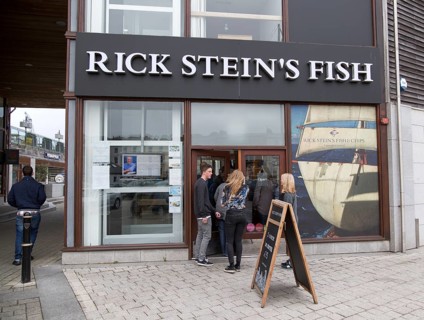 Rick Stein's Fish restaurant, famous TV chef, Falmouth, Cornwall, England, UK