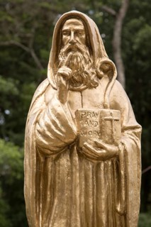 Statue St Benedict's Monastery, Adisham, Haputale, Haputale, Badulla District, Uva Province, Sri