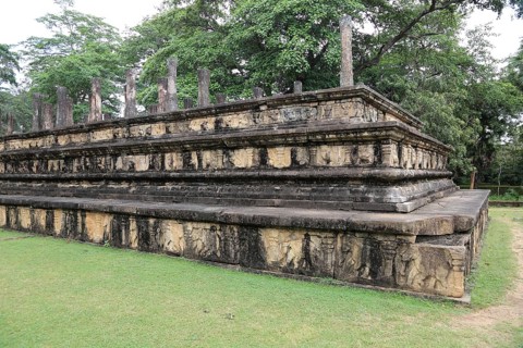 Council Chamber, Citadel, UNESCO World Heritage Site, the ancient city of Polonnaruwa, Sri Lanka,
