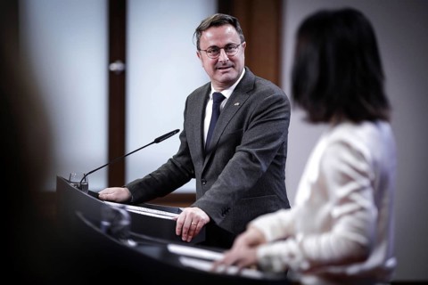 (R L) Annalena Baerbock, Federal Minister for Foreign Affairs, and Xavier Bettel, Foreign Minister