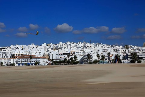 Sandy beach at Conil de la Frontera, Cadiz Province, Spain, Europe