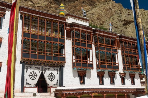 Hemis Gompa, a big Buddhist monastery in Central Ladakh belonging to the Drukpa lineage of Tibetan