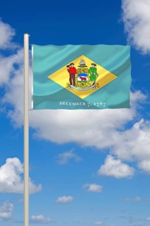 The flag of Delaware, USA, Studio, North America