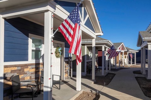 Longmont, Colorado, The Veterans Community Project is building tiny homes for homeless veterans.