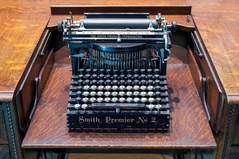 Old typewriter, writing, typing, analogue, history, office history, historical, desk
