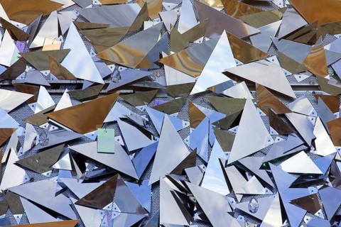 Art installation above the entrance to the Svalbard Global Seed Vault, largest seed bank in the