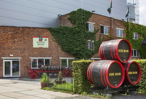 Entrance of the Brouwerij Boon, Belgian brewery at Lembeek near Brussels, producer of geuze and