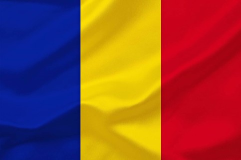 The flag of Chad in Central Africa, Studio