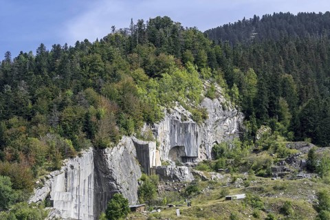 Carriere royale de l'Espiadet, Carriere du Roy, marble quarry at Payolle, Haute-Bigorre,