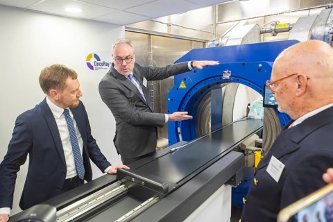Prototype for high-contrast live imaging in proton therapy inaugurated, Dresden, Saxony, Germany,