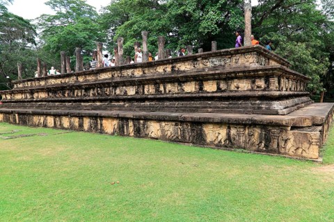 Council Chamber, Citadel, UNESCO World Heritage Site, the ancient city of Polonnaruwa, Sri Lanka,
