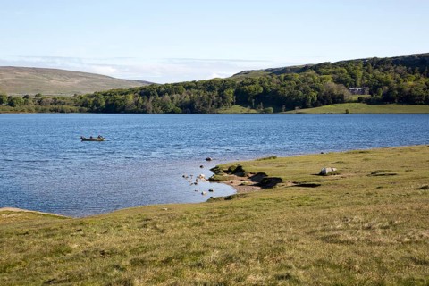 Malham Tarn lake, Yorkshire Dales national park, England, UK