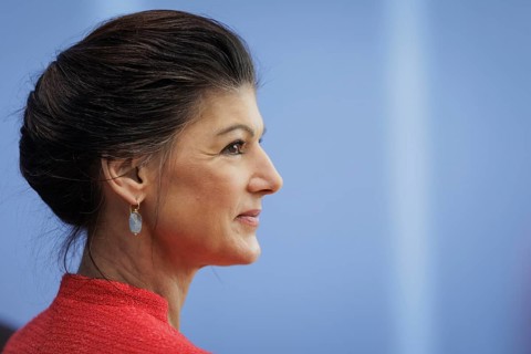 Dr Sahra Wagenknecht, Member of the Bundestag, recorded at the Federal Press Conference on the