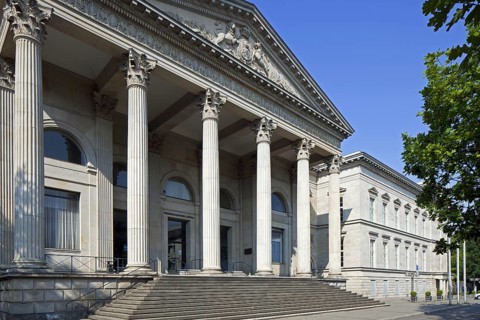 The state parliament in the former Leineschloss, Leine Castle in Hannover, Lower Saxony, Germany,