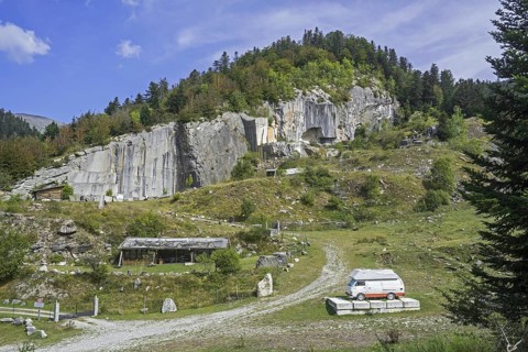 Carriere royale de l'Espiadet, Carriere du Roy, marble quarry at Payolle, Haute-Bigorre,
