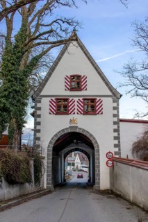 Zwiefalter Tor in Zwiefalter Strasse, Upper Swabia, Riedlingen an der Donau, Baden-Wuerttemberg,