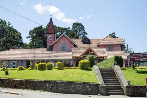 Colonial style architecture of Post Office building, Nuwara Eliya, Central Province, Sri Lanka,