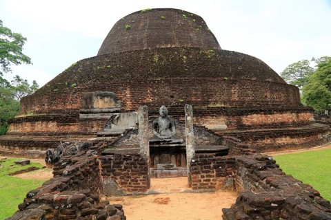 Pabula Vihara temple, UNESCO World Heritage Site, the ancient city of Polonnaruwa, Sri Lanka, Asia