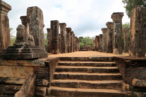 Council Chamber, Island Park, UNESCO World Heritage Site, the ancient city of Polonnaruwa, Sri