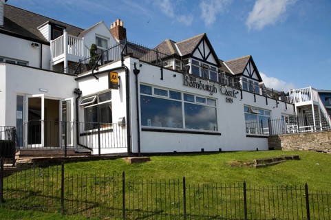 Bamburgh Castle Inn hotel, Seahouses, Northumberland, England, UK