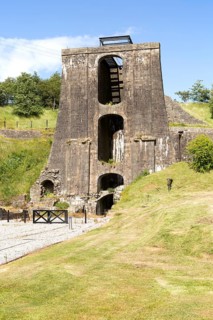 Ironworks museum industrial archaeology, UNESCO World Heritage site, Blaenavon, Monmouthshire,
