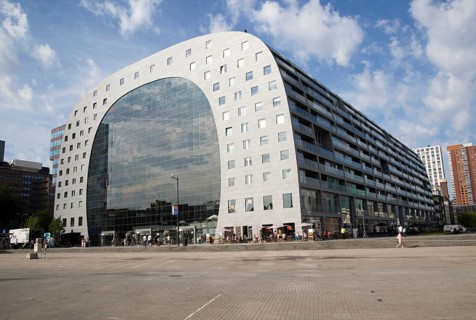 Markthal building in Binnenrotte, central Rotterdam, Netherlands, completed 2014 architects MVRDV