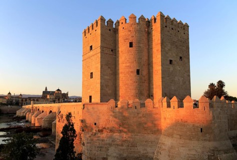 Torre de la Calahorra medieval tower and Roman bridge, Cordoba, Spain, Europe