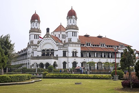 Lawang Sewu, Thousand Doors, headquarters of the Dutch East Indies Railway Company at Semarang,
