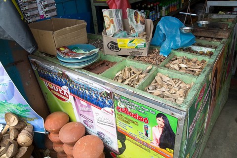 Medicinal plants on sale in town of Haputale, Badulla District, Uva Province, Sri Lanka, Asia