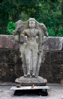 Vishnu Devale number 2 stone image, UNESCO World Heritage Site, the ancient city of Polonnaruwa,